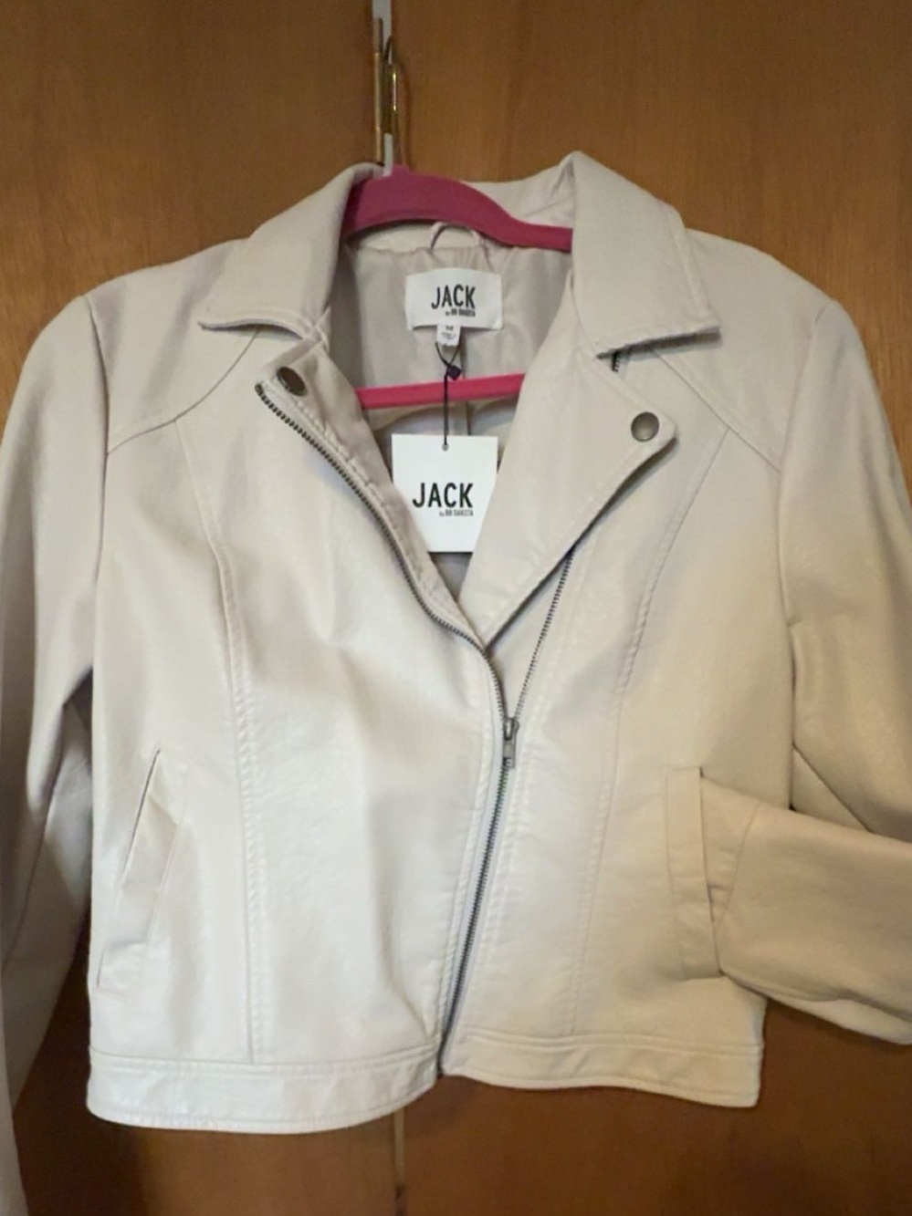 Jack by BB Dakota Cream Moto Jacket